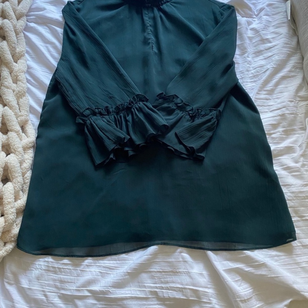 Elegant Dark Green Women's Top